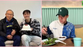 Văn Toàn đón sinh nhật cùng HLV Park ở Hàn, được vợ thầy nấu bún chả cho ăn thắm đượm tình quê hương